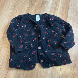 Quilted floral toddler Jacket 18 months